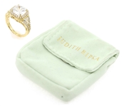 STERLING SILVER VERMEIL JUDITH RIPKA CZ COCKTAIL RING