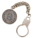 STERLING SILVER TAXCO TWO-SIDED PENDANT & KEYCHAIN