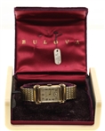 MEN'S BULOVA GOLD-FILLED CASE MECHANICAL WRISTWATCH