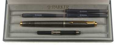 PARKER STERLING SILVER CASE FOUNTAIN PEN