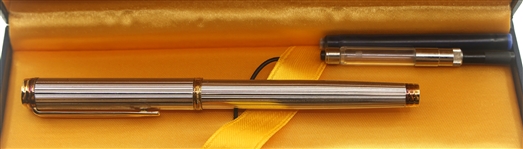 WATERMAN FRENCH .800 SILVER CASE FOUNTAIN PEN