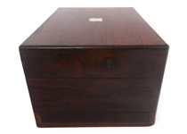 19TH C. WOODEN TRAVEL VANITY DRESSER BOX 