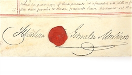 1817 BRITISH SETTLEMENT OF LEASEHOLD DOCUMENT 