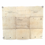 1817 BRITISH SETTLEMENT OF LEASEHOLD DOCUMENT 