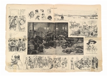 1887 FRANK LESLIE'S NEWSPAPER & CHIEF COLOROW PRINT