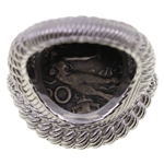 STERLING SILVER JUDITH RIPKA VERONA COIN RING 