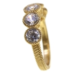 STERLING SILVER VERMEIL JUDITH RIPKA CZ FASHION BAND 