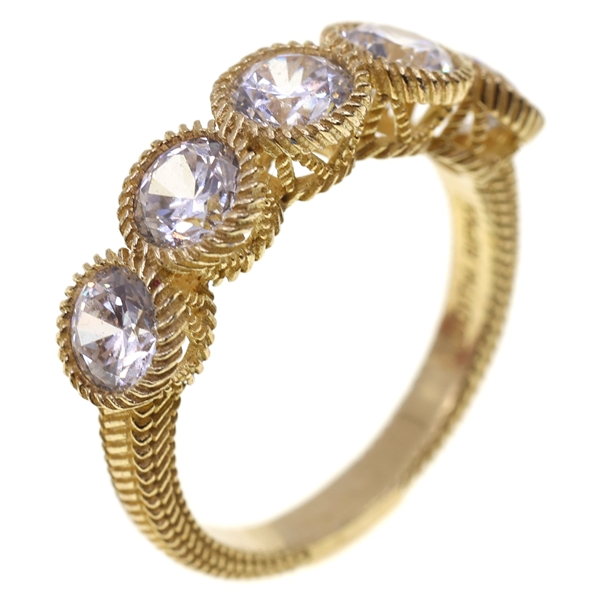 STERLING SILVER VERMEIL JUDITH RIPKA CZ FASHION BAND 