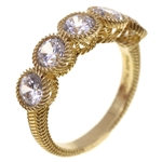 STERLING SILVER VERMEIL JUDITH RIPKA CZ FASHION BAND 