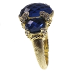 STERLING VERMEIL JUDITH RIPKA CUBIC ZIRCONIA RING
