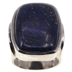 STERLING SILVER LAPIS LAZULI FASHION RING