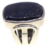 STERLING SILVER LAPIS LAZULI FASHION RING