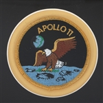 APOLLO 11 MEDALLION PIECE MADE FROM SPACECRAFT