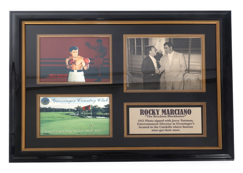 BOXER ROCKY MARCIANO SIGNED PHOTO