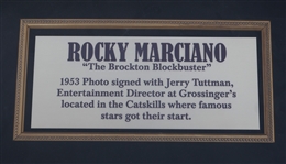 BOXER ROCKY MARCIANO SIGNED PHOTO