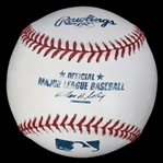 SIGNED GAME-USED BASEBALL FROM ALEX RODRIGUEZ 2011