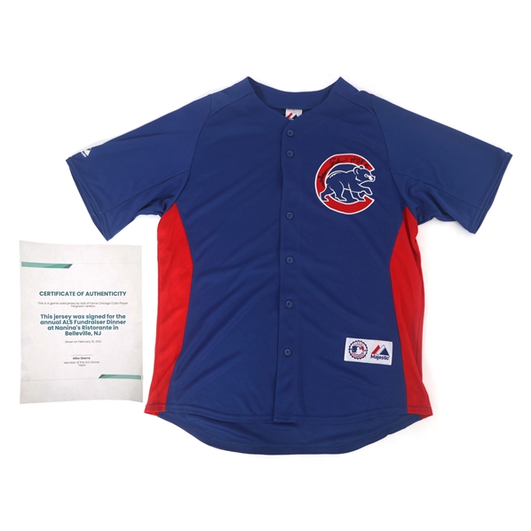 GAME-USED JERSEY SIGNED BY FERGUSON JENKINS 2012