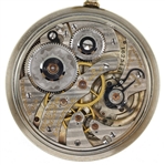 MEN'S HAMILTON WHITE GOLD-FILLED CASE POCKET WATCH