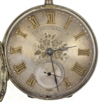 19TH C 925 SILVER CASE JOHN FORREST LONDON POCKET WATCH