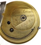 19TH C 925 SILVER CASE JOHN FORREST LONDON POCKET WATCH