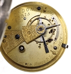 19TH C 925 SILVER CASE JOHN FORREST LONDON POCKET WATCH
