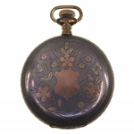 MEN'S ELGIN .925 SILVER HUNTER'S CASE POCKET WATCH