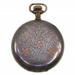 MEN'S ELGIN .925 SILVER HUNTER'S CASE POCKET WATCH