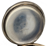 MEN'S ELGIN .925 SILVER HUNTER'S CASE POCKET WATCH
