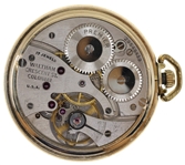 MEN'S WALTHAM PREMIER GOLD-FILLED CASE POCKET WATCH