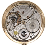 WALTHAM-BALL GOLD-FILLED CASE RAILROAD POCKET WATCH