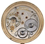 MEN'S WALTHAM VANGUARD GOLD-FILLED CASE POCKET WATCH