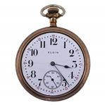 MEN'S ELGIN GOLD-FILLED CASE POCKET WATCH