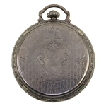 MEN'S ILLINOIS WHITE GOLD-FILLED CASE POCKET WATCH