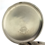MEN'S ILLINOIS WHITE GOLD-FILLED CASE POCKET WATCH