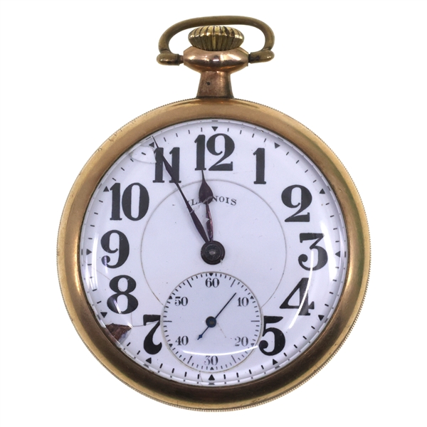 ILLINOIS SANTA FE SPECIAL GOLD-FILLED CASE POCKET WATCH