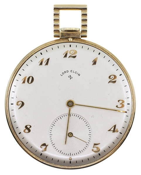 MENS LORD ELGIN GOLD-FILLED CASE POCKET WATCH