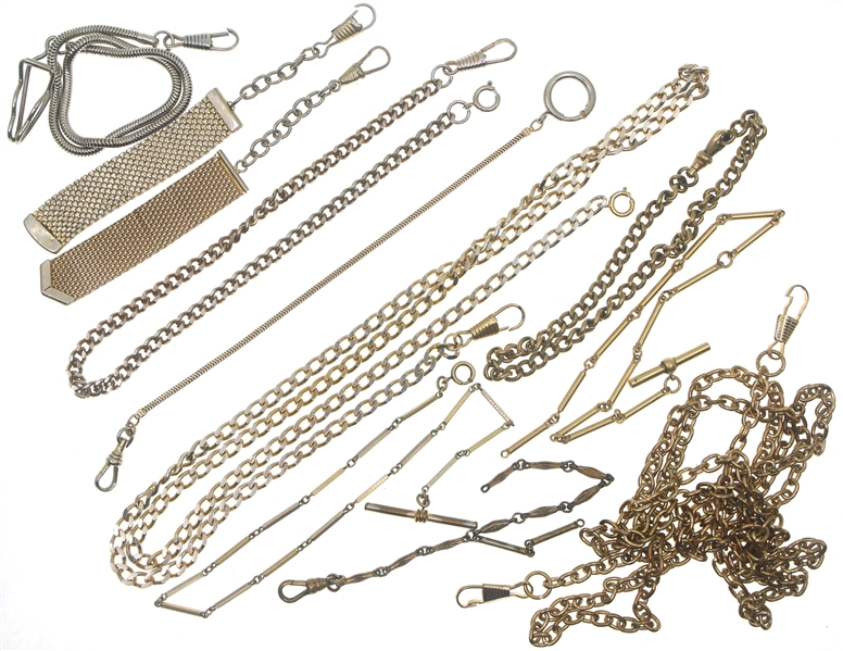 POCKET WATCH FOBS - GOLD-FILLED, SILVER-TONE, & PLATED
