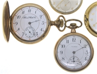 MEN'S GOLD-FILLED POCKET WATCHES - FOR PARTS/REPAIRS