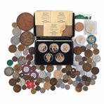 TOKENS & TABLE MEDALS EXPLORER LOT