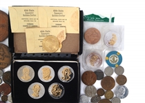 TOKENS & TABLE MEDALS EXPLORER LOT