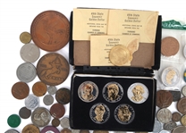 TOKENS & TABLE MEDALS EXPLORER LOT