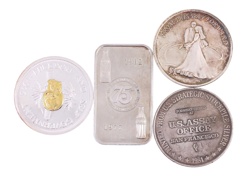 .999 SILVER ROUNDS & COCA-COLA INGOT