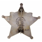 OBSOLETE .925 SILVER TOMBSTONE AZ DEPUTY MARSHAL BADGE