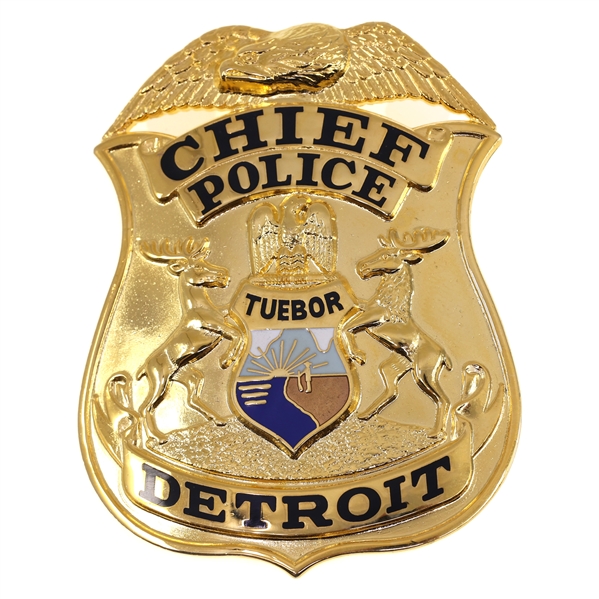 OBSOLETE DETROIT MICHIGAN POLICE CHIEF BADGE