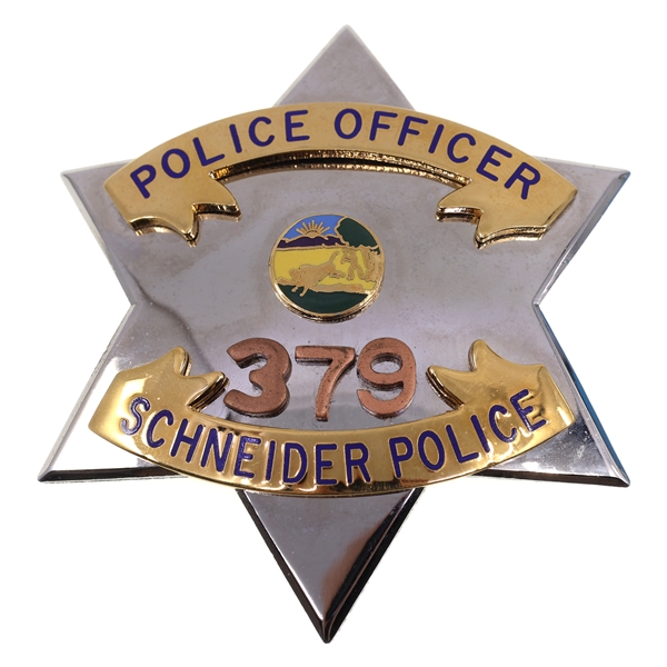 OBSOLETE SCHNEIDER IN POLICE OFFICER BADGE