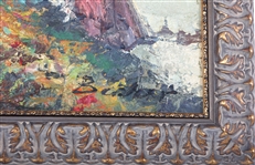 HANS JOSEPH WILHELM BECKER OIL ON CANVAS PALACE GARDEN