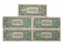 US $1 BLUE SEAL SILVER CERTIFICATES - LOT OF 10