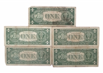 US $1 BLUE SEAL SILVER CERTIFICATES - LOT OF 10