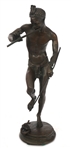 AFTER C.A. BOURGEOIS SNAKE CHARMER BRONZE SCULPTURE