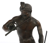 AFTER C.A. BOURGEOIS SNAKE CHARMER BRONZE SCULPTURE